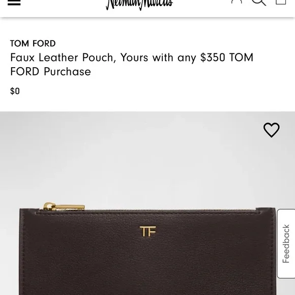 Tom Ford Faux Leather Pouch - Picture 7 of 9